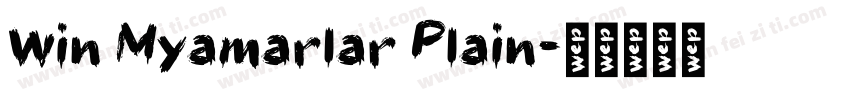 Win Myamarlar Plain字体转换